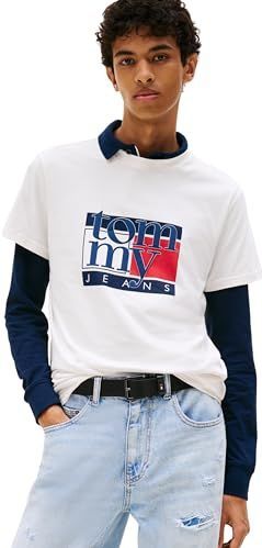 Tommy Jeans - Shirt - Donkerblauw - Rood - Wit - T-shirts
