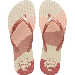 Havaianas Fantasia Gloss Teenslippers voor dames, Roségoud, 4.5/5 UK