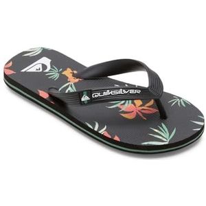 Quiksilver Molokai Art II Youth Sandalen voor jongens, Black Orange Green, 29 EU