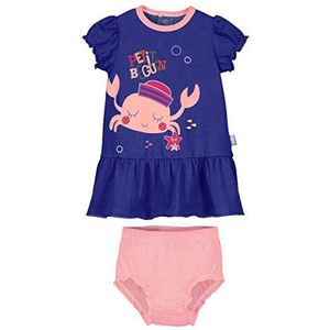 Set baby meisjes jurk + Bloomer Crabi - maat - 9 maanden (74 cm)