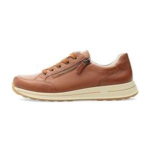 ARA Lage sneakers voor dames, 12-24801, cognac, 41.5 EU Breed