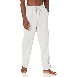 Amazon Essentials Gebreide pyjamabroek voor heren, lichtgrijs heide, klein