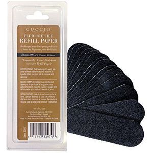 Cuccio 3207 Schuurmiddel pedicure vijl reserve cartridges - 50 stuks, zwart