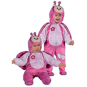 Ciao Bruetto roze romperkostuum voor baby's (maat 6-12 maanden), verkleedkleding voor kinderen en baby's
