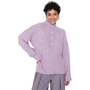 Trendyol Acryl Trui - Paars - Regular M Paars, Paars, M