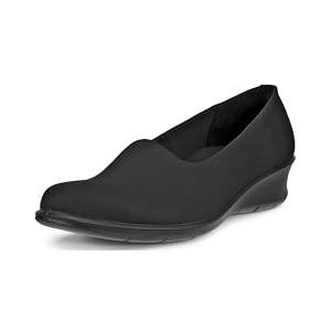 ECCO womens Finola Stretch Slip on Loafer Flat, Black, 10-10.5 US