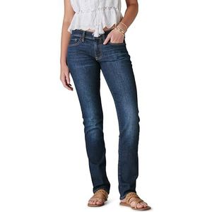Lucky Brand Dames Mid Rise Sweet Straight Jean, Schemering Blauw, 25W x 29L
