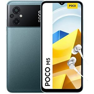 POCO M5 smartphone 4+128 GB, 6,58 inch 90Hz FHD+ DotDrop Display, MediaTek Helio G99, 50MP AI drievoudige camera, 5000mAh, NFC, groen (IT-versie + 2 jaar garantie)