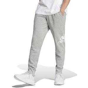 adidas, Essentials French Terry Tapered Cuff logo, joggingbroek, middelgrijs heather, M, man