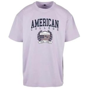 American College T-shirt met korte mouwen lila dames maat XL model AC3 100% katoen, Paars, XL