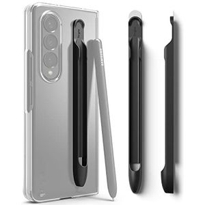 Ringke Slim Compatibel met Samsung Galaxy S Pen Fold 4 Edition Case, PC Harde zelfklevende houder voor S Stylus (alleen Fold 4 Edition) - Black Zwart