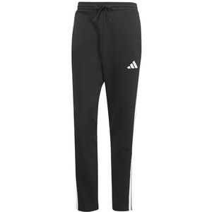 adidas - Essentials 3-Stripes - Joggingbroek - Zwart - Fleece - Gerecycled Materiaal