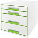 Leitz 4 A4 Ladenblok Met Markeerstift En Transparante Opbergtray, WOW, Groen