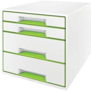 Leitz 4 A4 Ladenblok Met Markeerstift En Transparante Opbergtray, WOW, Groen