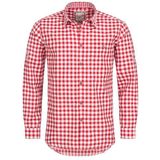 STOCKERPOINT Klederdracht overhemd 'Franzl'  rood / wit