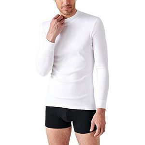 Damart - T-shirt Côte Richelieu, Thermolactyl opstaande kraag, Wit, L