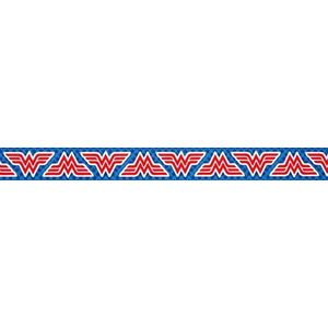 Eenvoud 25mm Wonder Woman Logo Grosgrain Ribbon-2.7Mtrs / 3Yds, Polyester, Multi kleuren, 8.92 x 2.79 x 8.92 cm