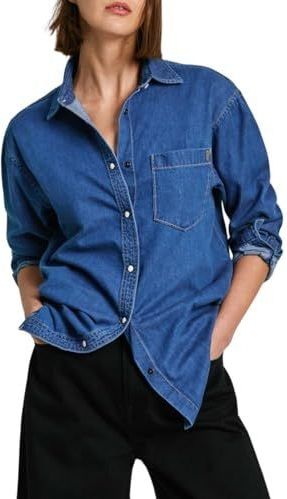 Pepe Jeans Blouse  donkerblauw