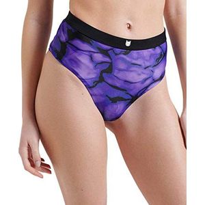 Superdry Vrouwen Energy High Waisted Slip Badpak, Paars Haze, 42