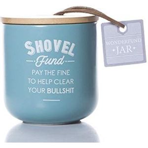 Boxer Gifts Schop fonds spaarpot | Stop de Bullsht nieuwigheid Coin Saver Box | Grappig geheim kerstcadeau voor vrienden, familie en collega's, turkoois, een