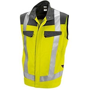 BP 2013 845 herenvest van duurzaam gemengd weefsel, warm geel/donkergrijs, maat 46N