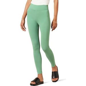 Amazon Essentials Ponte legging voor dames (verkrijgbaar in grote maten), saliegroen, L