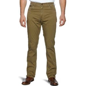 Wrangler Texas Stretch Jeans voor heren, taps toelopend, groen (safari kaki), 42W x 32L