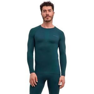 FALKE - Heren Top - Groen - Functioneel Materiaal - Lange Mouwen