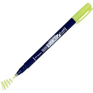 Tombow ws-BH91 Brush Pen Fudenosuke Neonyellow, harde punt