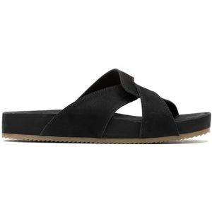 Hush Puppies Mylah Slide sandaal voor dames, zwart, 36 UK, Zwart, 39 EU