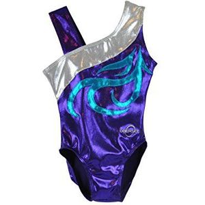 Obersee Turnen turnpakjes voor meisjes uit één stuk Athletic Activewear Dansoutfit voor meisjes en dames - Energy Purple | CS Kind (4-6 jaar) | O3GL048CS