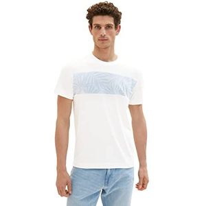 TOM TAILOR Heren 1036436 T-shirt, 10332-Off White, XXL, 10332 - Off White, XXL