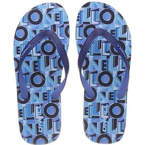 O'Neill Fb Profile Pattern Flip Flops teenslippers voor jongens, Blauw 5900 Blue Aop, 28/29 EU