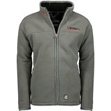 Geographical Norway UBOLT MEN - Mannen Polar Fleece Lange Mouw Comfort - Comfortabele Jas Warm Zweet - Zip Collar Hoodie Pocket - Ideaal Winter Outdoor Activiteiten GRIJS XL