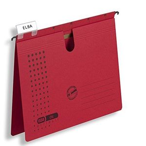 ELBA Hangmappen chic voor A4, van karton, rood, 25-pack