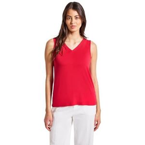 Street One Dames V-hals top in Rood, in size: 34