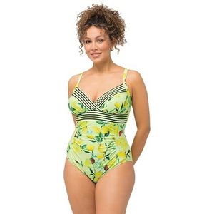 Ulla Popken - Badpak Vicky - Groen - Badpak uit één stuk