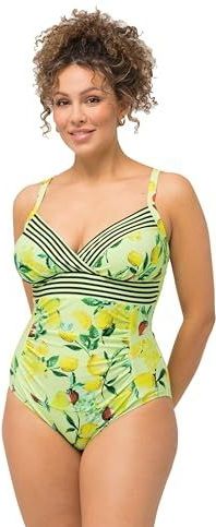 Ulla Popken - Badpak Vicky - Groen - Badpak uit één stuk