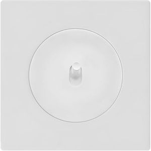 Fontini Witte rolluikbesturing met witte glanzende -controller en eenvoudige witte plaat - soepel beheer en helder design