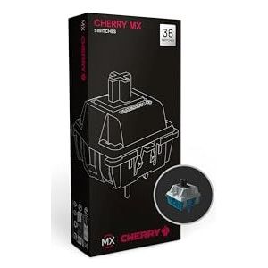 CHERRY MX NORTHERN LIGHT Switch Kit, 36 Mechanische Schakelaars, voor DIY, Hot Swap of Gaming-Toetsenbord, Lineaire Schakelaar zonder Klik, Ultrasoepel & Stil