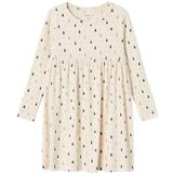 Name It - NmfDab - Jurk - Rib - Summer Zand met Kerstbomen