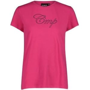 CMP Stretch T-shirt van jersey voor dames, Fuchsia, 48 NL