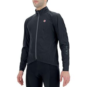 UYN Heren Packable functionele jas, zwart/zwart, XL