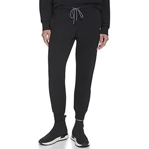 DKNY Dames Sport Dames Mirror Logo Relaxed Jogger W/Side Panel Sweatpants, zwart, L