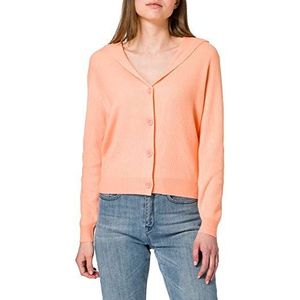 Street One Gebreid damesjack, Sterke Mandarijn Melange, 38 NL