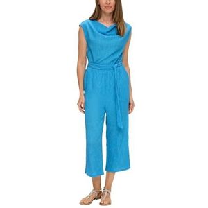 Jumpsuit - Effen - Lang/maxi - Mouwloos - Ritssluiting - Watervalhals
