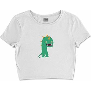 Bona Basics, Digitale print, basic T-shirt voor dames, 100% katoen, wit, casual, bovenstuk voor dames, maat: M, Wit