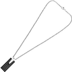 Homemania HOMOT_0952 halsketting met hanger en hanger, zwart, 47,2 x 1,3 cm