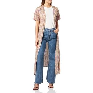 usha FESTIVAL Dames kimono 15927049, lila multicolor, S, lila multicolor, S