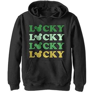 Disney Jongens-klassieke Mickey Lucky Ears Hoodie, zwart, XL, zwart, XL